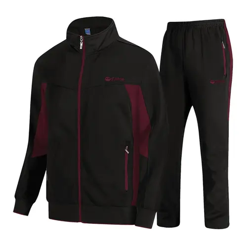 GOPUNE Men's Fall  and Winter Outfits Tracksuits Sweatsuits 2 Pieces Casual Athletic Jogging Warm Up Full Zip Long Sleeve Sports Outerwear Breathable Activewear