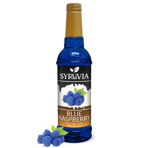 Syruvia Tart Blue Berry Flavoring Syrup, 25.40 oz (For Beverages, Drinks & Concentrates), High Quality