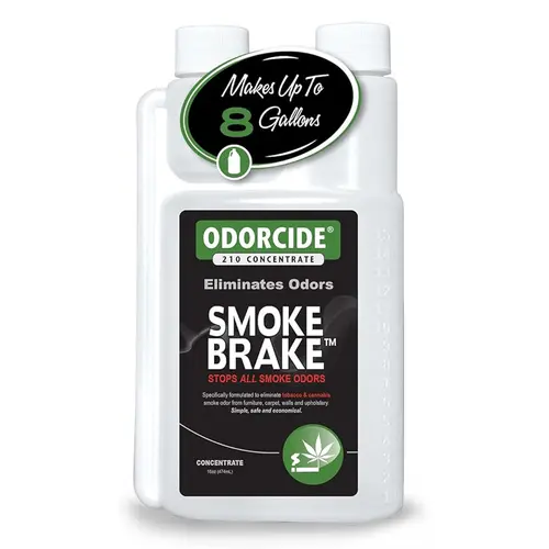 Odorcide Smoke Brake Odor Eliminator Concentrate - Smoke Odor Neutralizer for Car and More (16 oz and Gallon)