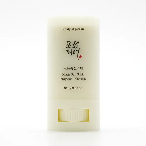Beauty of Joseon Matte Solid UV Protector Solar Sun Stick with Mugwort Blend & Camelia, SPF50 PA++++, 18g Korean Facial Sunscreen for Sensitive Skin, Oil-Free, Hydrating, Nourishing, Soothing, Pore Control, Radiant Finish