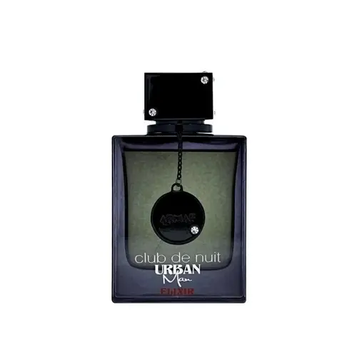 Men's Armaf Club De Nuit Urban Man Elixir EDP Spray - 3.6 fl oz Single Bottle French Craft Aromatic Citrusy Perfume, Woody Jasmine Herbal Scent, Fresh Spicy Start, Jasmine Amber Notes, Musky Finish, Long-Lasting Signature Cologne, Mens Fashion