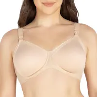 Leila Nursing Bra - Bare, Seamless Cup Design, Scalloped Lace Trim, Padded Straps, Nylon Spandex Blend, Style NB502, Maternity Bra Post Partum Underwear Maternityoutfits