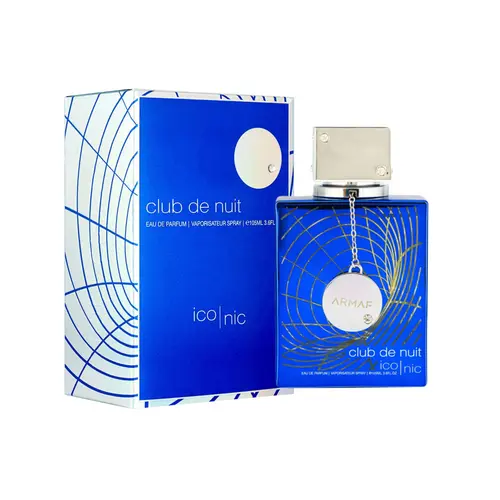 Armaf Club De Nuit Blue Iconic Eau de Parfum for Adults - 3.6 oz Bottle Liquid Men's Cologne, Warm Spicy-Citrus-Amber Scent with Grapefruit, Mint, Ginger, Lemon Notes, Minty Men's Fragrance (3-3.9 Fl Oz)