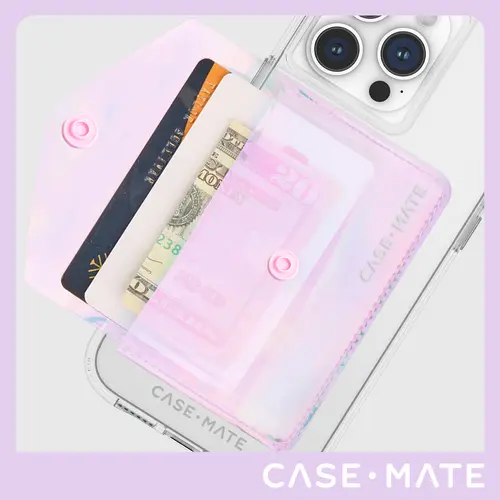 Soap Bubble® Slim Magnetized Women's Magnetic Wallet - Strong Built-In Magnets, Snap Shut Daily Carry Accessory for MagSafe-Enabled Devices