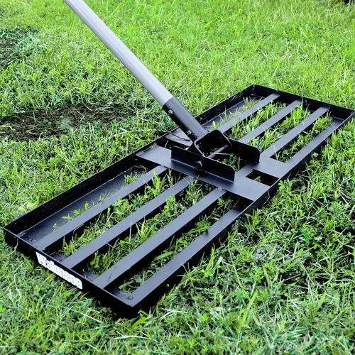 Walensee Lawn Leveling Rake - Heavy-Duty, Effort-Saving Landscaping Tool for Fall Cleanup, Halloween Gift Idea, Landscaping Tools