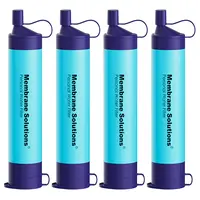 Membrane Solutions/WAKIWAKI Water Filter Straw Portable Survival Filtering System for Drinking, Hiking, Camping, and Emergency Preparedness