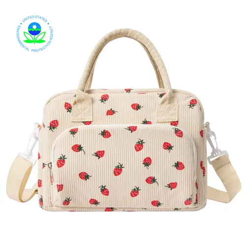MEXS Lunch Bag Tote Bag Lunch Organizer Lunch Holder Insulated Lunch Cooler Bag for Picnic Office for Women/Men, Available in L & M Sizes