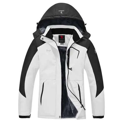 YSENTO Women's Waterproof Snowboard Jacket Windproof Warm Insulated Winter Ski Jacket Hooded Outdoorfun Coat windbreaker fits
