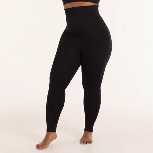 Shapermint High-Waisted Shapewear Leggings with Opaque, Not-See-Through Fabric & Stay-in-Place Waistband Womenswear Breathable