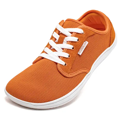 HOBIBEAR Men's Wide Toe Fit Barefoot Minimalist Walking Trainers - 0 Drop, Wide Width, Slip Resistant Rubber Sole, All Seasons, Comfortable Insole Memory Foam, Outdoor Wear (Father's Day Gift Option)