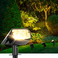 【SummerVibes】AUDERWIN Solar spotlights Outdoor 63 LED 3 Lighting Modes, IP65 Waterproof Lighten Yard Garden House Garage Pathway, solar lights for Christmas Decorations, Mother's Day solar walllight,campingessentials,outdoorfurnitureset,campinggear