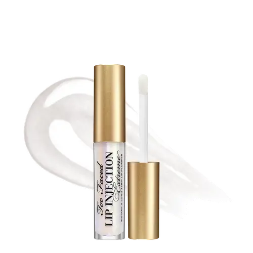 Too Faced Lip Travel Size Injection Extreme Lip Plumper - Instant Plumping, Hydrating, Moisturizing, Glossy Color Plumping Gloss