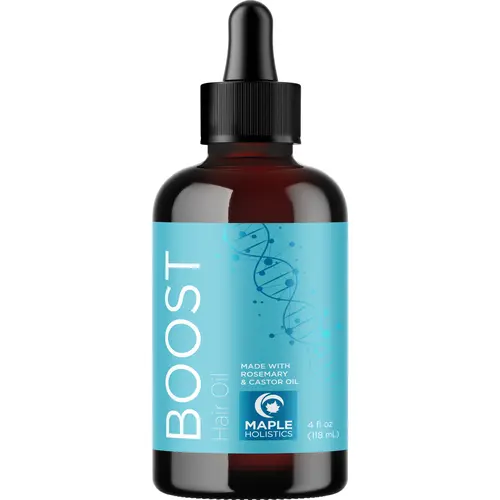 Maple Holistics Boost Hair Oil for Thicker-Looking Hair miracle biotin oil Haircare Avocado Coconut Moisturizing Rosemary Hydrating Nourishing Pumpkin Organic Argan Oil Flawless