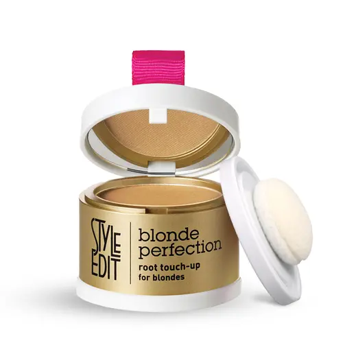 Style Edit Blonde Perfection Root Touch Up Powder – Instant Gray Root Concealer for Hairline, Temples, and Part – Lightweight, No-Residue Root Coverage – Made in the USA - Salon Quality temporary hair dye