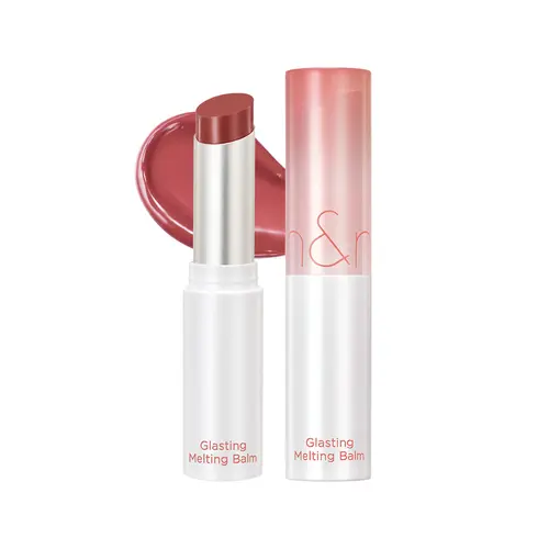 rom&nd Glasting Melting Balm - Vegan Moisturizing Lip Tinted Balm for Lip Care Routine, Daily Hydration, Water Bomb Glossy Finish, Pore Minimizing - 11 Buffy Coral, 3.5g