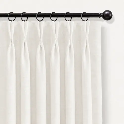 Inovaday 2pcs Blackout Curtains Linen Curtains for Living Room Bedroom Pinch Pleated Curtains Set, Thermal Room Darkening Window Linen Curtain Drapes Outdoorfun,back to school,dorm essentials,home decor,home essentials