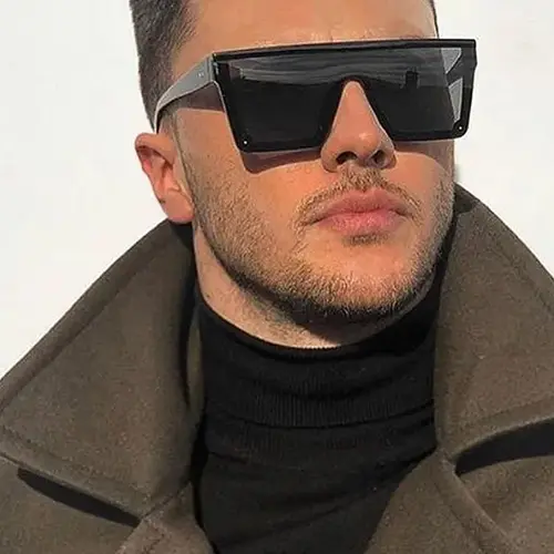 1 Pair Summer Square Frameless Glasses, New Fashion Trendy Shades Sunnies Travel Accessories for Women & Men, Lightweight and Durable for Outdoor Glasses for Daily Use Fashion Eyewear, Casual Stylish Glasses