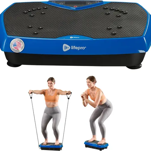 LifePro HexaPlate Vibration Plate 120 Speeds | Lymphatic Drainage & Magnetic Foot Therapy | FSA/HSA Eligible Home Fitness