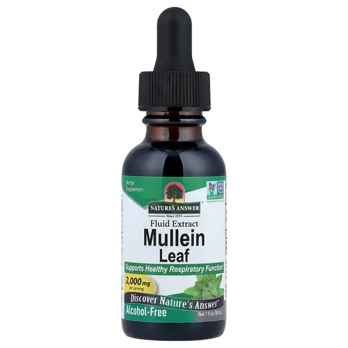Nature's Answer Mullein Leaf, Fluid Extract, Alcohol-Free, 1 fl oz (30 ml)