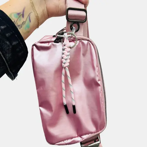 Metallic Iris 57" Long Strap Crossbody Bag (#1140 LN) - By Iris & Rainbow
