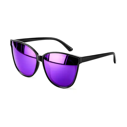 LVIOE Women's Cat Eye Sunglasses, Black Polarized Oversized Vintage Fashion Eyewear - 99.99% UV Protection, 14mm Bridge, 151mm Temples, 26g for Driving Fishing