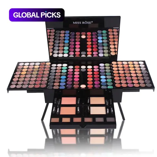 Multicolor Makeup Palette Set, 180-Color Eyeshadow, Blush and Highlighter Palette, Portable Good Girl Cosmetic Palette for Women, Facial Makeup Set, Glam Set, Complete Makeup Kit, Face Makeup Sets, Beauty Set, Glamour Set, Beauty Playset #GLOBAL PICKS