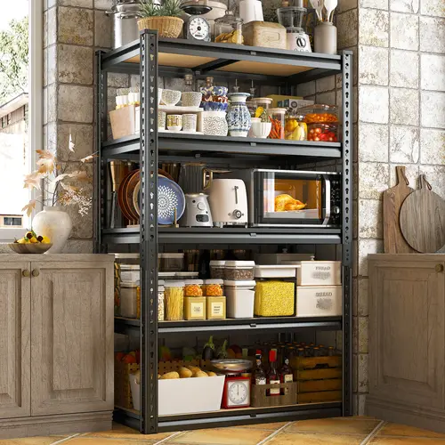 Raybee Furniture 1550-2020 LBS 5 Tier Garage Shelving Heavy Duty Adjustable Garage Shelves, Utility Rack Shelf, Shelving Units for Storage Warehouse Pantry Closet #TikTokShopStockUp #SummerVibes