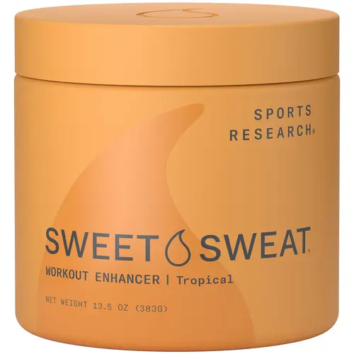 Sweet Sweat­ Workout Enhancer Gel by Sports Research -Thermogenic Exercise Topical Gel for Faster Sweating - 13.5 oz Jar