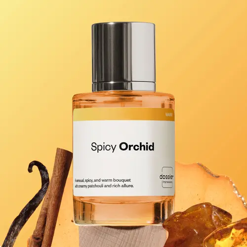 Spicy Orchid, Dossier, Unisex Perfume, Eau de Parfum, 50ml, Cinnamon, Pink Pepper, Mandarin, Ylang Ylang, Plum, Sandalwood, Vanilla, Patchouli