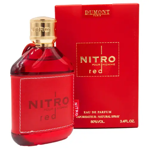 Dumont Paris | Nitro | Red | Men's Fragrance | 100 ML 3.4 OZ | Eau De Parfum | Fruity - Amber & Lavender