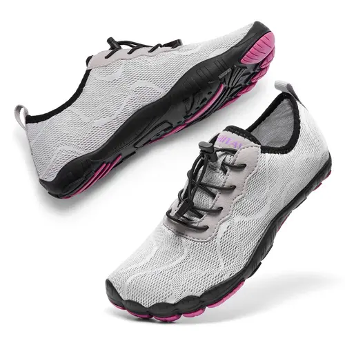 HIITAVE Womens 5 Wide Toes Lightweight Breathable Creek WaterShoes Quick Dry Barefoot for Swim Diving Surf Pool Beach Yoga Outdoor Sneakers Pilates summerwins