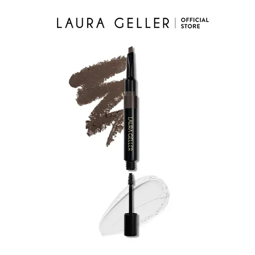 Laura Geller Sculpt-n-Stay Waterproof Brow Pencil & Gel - Precisely Sculpted Brows, Long-Lasting Waterproof Finish, Eyebrow Gel Makeup, Brow Enhancer