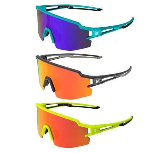 ROCKBROS Unisex Rimless Polarized UV400 Dazzle Photographic Lens Biking Sunglasses, Windproof Anti-Dust Outdoor Sports Eyewear for Cycling, Fishing