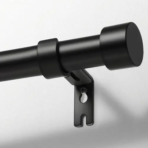 Back To School Inovaday Heavy Duty Curtain Rods for Windows, Drapery Rods with Adjustable Curtain Rods, Outdoor Modern Curtain Rod with Simple End Caps Black Outdoorfun