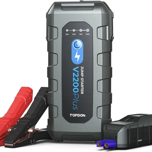 TOPDON V2200PLUS 12V 2200A Battery Booster Jump Starter and Battery Tester Pack