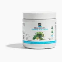 Yes You Can! Organic Pure Greens Drink Booster - Nutrient-Rich Powder Mix with Alfalfa Grass, Wheatgrass, Kale, Barley Grass, Lemon Juice Powder - Packed with Antioxidants, Vitamins, and Minerals