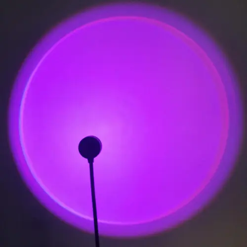 USB Powered 7 Colors Illuminating LED Selfie Light, Portable USB Selfie Ambient Light, LED Sunset Projector Night Light, Selfie Background Light, Adjustable Atmosphere Light, Electronic Lights, Light Up