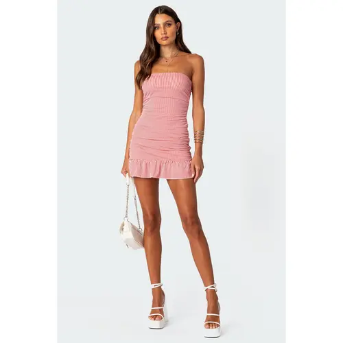Gaia Gathered Mini Dress