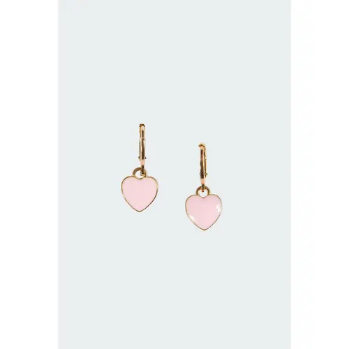 Pinky Heart Earrings