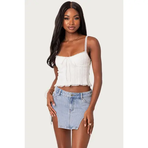 Lacey Knit Tank Top