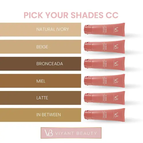 CC Cream: The ultimate beauty multitasker. Infused with Hyaluronic Acid, Vitamin E, and SPF Blemish Flawless