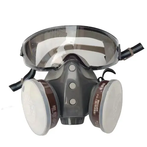 Reusable Upgrade Integrated Protective Respirator with Anti-Fog Goggles, Anti Dust, Anti Organic Vapors Mask For Painting, Pesticide, Chemicals, Construction, Formaldehyde, Sanding, Home Renovation, Work Protection, Safety Gear