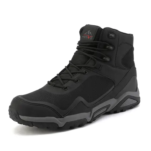 NORTIV8 Men's All-Seasons Waterproof Suede Hiking Boots - US Sizes, Rubber Sole Heels, Shock Absorbent, Cushioned, Durable, Casual Outdoor Sporting Goods, Trekking Camping Shoes for Hiking, Camping, Trekking,shoes for back to school,back to school shoes
