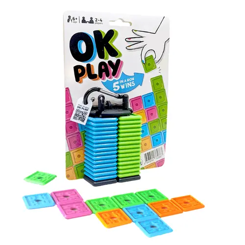 OK Play - Award-Winning Travel Game for Family & Friends | 2–4 Players | Waterproof Game | Learn in 10 Seconds Family Board Game Party Board Game