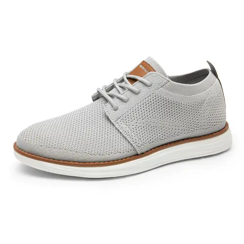 BRUNO MARC Men's Knit Oxford Sneakers - Men's Shoes with Knit Upper Lets Feet Breathe Easy, Memory Foam Cushioning, Lightweight EVA Sole, Lace-Up, Winged Stitch, Fabric Build, Business Casual Lifestyle Shoe Trainer, Daily Wear
