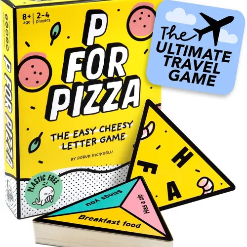 P For Pizza: Family Card Game | Great for Adults and Kids | Perfect Lightweight Travel Fun for Any Occasion | The Ultimate Travel Card Game Fun Board Games Fun Tabletop Game