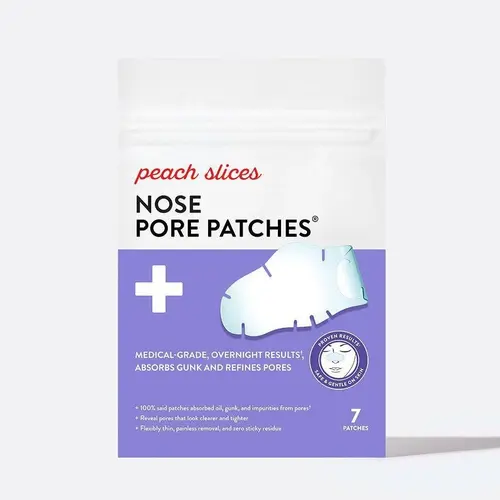 Nose Pore Patches from Peach Slices - Hydrocolloid Blackhead Remover Pore Strips - Overnight Pimple Patch - Korean Skincare Acne Smoothing