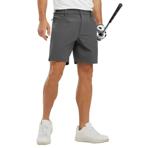 【CLEARANCE】YSENTO Men's Golf 4-Way Stretch Mens Shorts 7 Inch Inseam Dry Fit Dress Casual Work Chino Lightweight  with Elastic Waist Quick-Dry Pants  LGBT Wimbledon  #US OPEN TENNIS #dealsforyoudays