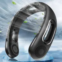 Neck Fan, Hands Free Bladeless Neck Fans Portable Rechargeable, 360° Cooling Neck Fan, 4 Speeds, Quiet, 5200 mAh Battery Operated USB Wearable Personal Fan Gifts for Women, Travel, Outdoor
