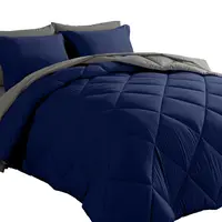 Cosybay 7-Piece Microfibre Bed Set - Queen/King Size, Pumpkin Soft Reversible Down Alternative Comforter, Fitted Sheet Set, Pillowcases, Shams, Breathable Lightweight All-Season, Machine Washable Home Decor Essential